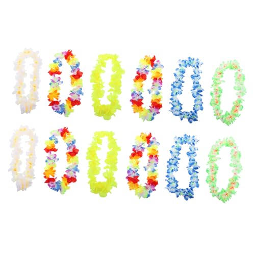 HEATSHAKING 12stücke Hawaii Party Leis Dekorative Blumen Girlanden Für Feste Bunte Künstliche Blumenkränze Blau Gelb Grün Und Weiß Für Hochzeiten Und Geburtstagsfeiern HEATSHAKING 12stücke Hawaii Party Leis Dekorative Blumen Girlanden Für Feste Bunte Künstliche Blumenkränze Blau Gelb Grün Und Weiß Für Hochzeiten Und Geburtstagsfeiern von HEATSHAKING