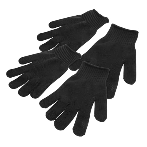 HEATSHAKING 2 Paare Schnittfeste Arbeitshandschuhe mit Stahlseilverstärkung Schutz handschuhe für Damen Herren Gartenarbeit Outdoor Klettern Langlebig und Leicht Tragbar von HEATSHAKING