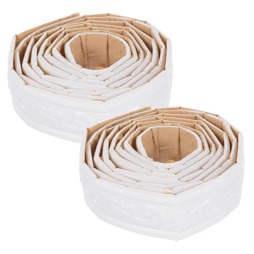 HEATSHAKING 2 Rollen Selbstklebende Flexible Pvc wandleiste Breit Strapazierfähige Zierleiste für Wände Sockelleisten und Decken Schützende Eckleiste Einfache Montage Büro Wohnraumdeko von HEATSHAKING