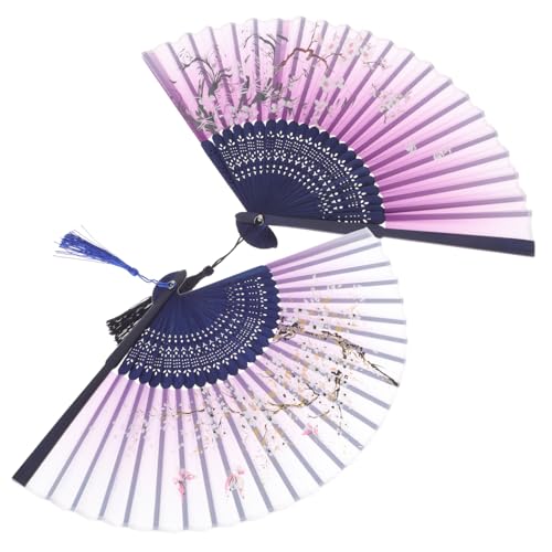 HEATSHAKING 2 Sätze Faltbarer Handfächer Im Chinesischen Stil Leichter Und Tragbarer Tanzfächer Für Hochzeit Party Cosplay Bühnenauftritte Und Dekoration Mit Quaste Elegantes 2 Stück * 2 HEATSHAKING 2 Sätze Faltbarer Handfächer Im Chinesischen Stil Leichter Und Tragbarer Tanzfächer Für Hochzeit Party Cosplay Bühnenauftritte Und Dekoration Mit Quaste Elegantes 2 Stück * 2 von HEATSHAKING