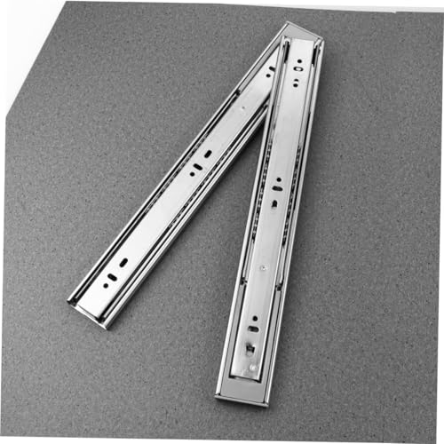 HEATSHAKING 2 Stück Doppelfeder Schubladenschienen Teilig Ausziehbar mit Stahlkugellager Leise Vollauszug Nachrüstbar für Schrank Schreibtisch und Kommode HEATSHAKING 2 Stück Doppelfeder Schubladenschienen Teilig Ausziehbar mit Stahlkugellager Leise Vollauszug Nachrüstbar für Schrank Schreibtisch und Kommode von HEATSHAKING