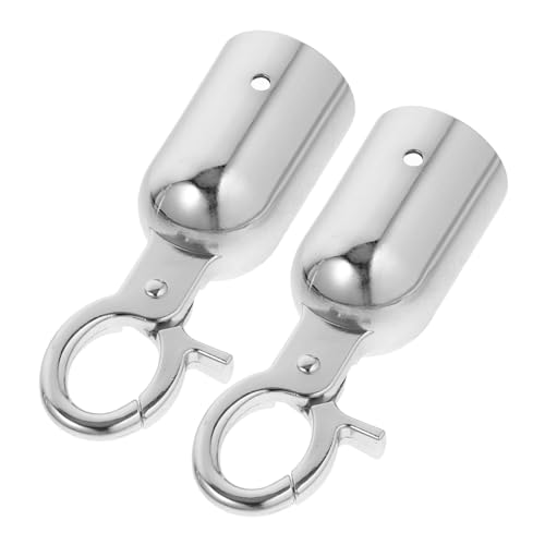 HEATSHAKING 2 Stück Edelstahl Seilendstopper mit Haken Rostfrei für Geländer und Absperrungen Selbstschließend Langlebig Geeignet für Außenbereich und Sicherheitsseile HEATSHAKING 2 Stück Edelstahl Seilendstopper mit Haken Rostfrei für Geländer und Absperrungen Selbstschließend Langlebig Geeignet für Außenbereich und Sicherheitsseile von HEATSHAKING