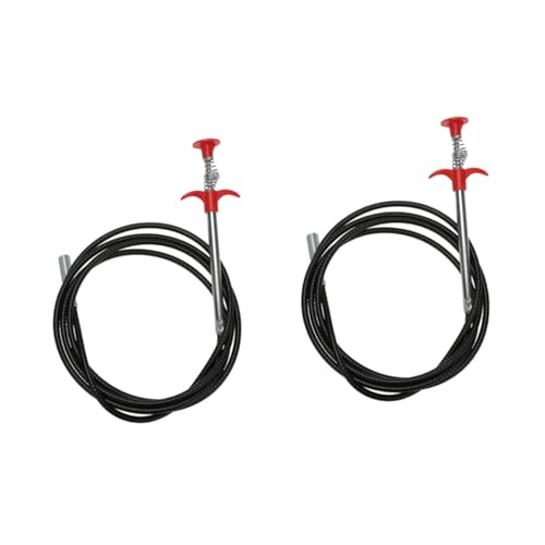 HEATSHAKING 2 Stück Flexibler Abflussreiniger Teilig Rohrreinigungsspirale mit Greifklaue für Küchen und Badezimmerabläufe Multifunktionales Biegbares Grabber Werkzeug zur Einfachen von HEATSHAKING