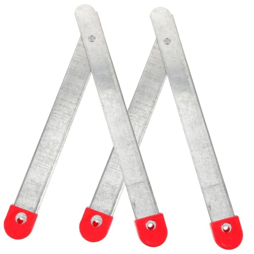 HEATSHAKING 2 Stück Klappträger für Leiter Teiliges aus Verzinktem Aluminium mit Stabilisierenden Spreizhaltern Langlebigem Scharnierband für Klappleiter Einfache Montage Robust und Praktisch von HEATSHAKING