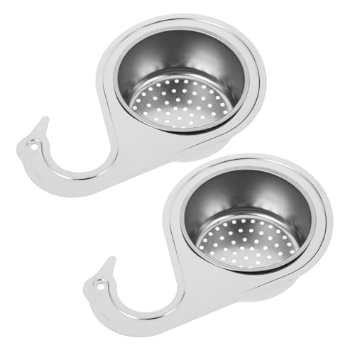 HEATSHAKING 2 Stück Spülenfilter Korb Schwanenform Multifunktionale Küchenspüle Abfluss Robuster Abtropfkorb für Einfache Abfallfilterung Organisation von HEATSHAKING