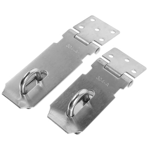 HEATSHAKING 2 Stück Teiliges Edelstahl Hasp Riegelschloss Robust und Vielseitig Einsetzbar für Türen und Fenster Einfache Montage Inklusive und Wetterfest und Langlebig für Außenbereiche Wie HEATSHAKING 2 Stück Teiliges Edelstahl Hasp Riegelschloss Robust und Vielseitig Einsetzbar für Türen und Fenster Einfache Montage Inklusive und Wetterfest und Langlebig für Außenbereiche Wie von HEATSHAKING