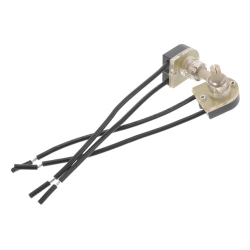 HEATSHAKING 2 Stück Teiliges Lichtschalter Drehknopf Drehbar Kompatibel mit Draht Schreibtischlampen Einfache Installation Vielseitiger Lichtregler für Beleuchtung von HEATSHAKING