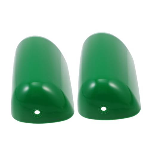 HEATSHAKING 2 Stück Vintage Lampenschirm Grün Dekorative Lampenabdeckung für Tischlampen Installieren Vielseitig Einsetzbar für Wohnzimmer Schlafzimmer und Büro von HEATSHAKING