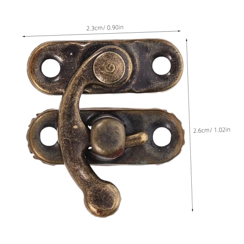 HEATSHAKING 20 Stück Teiliges Vintage Cabinet Latch aus Robustem Metall Links Schwenkbare Antik bronze Haspe für Holzbox Schrank Schmuckkasten Einfache Montage Langlebig Dekorativ von HEATSHAKING