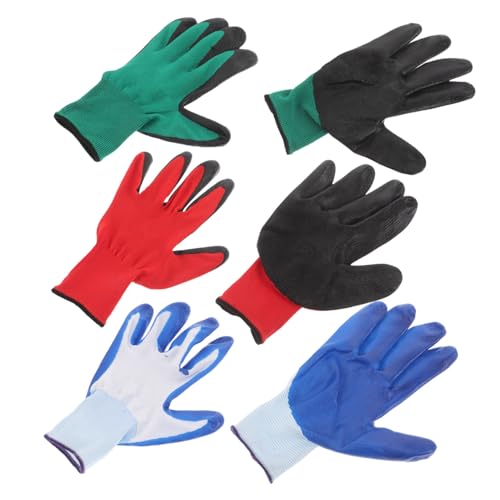 HEATSHAKING 3 Paare Beschichtete Gartenhandschuhe für Herren und Damen Rutschfest Atmungsaktiv und Langlebig für Gartenarbeit Farben Rot Blau Grün HEATSHAKING 3 Paare Beschichtete Gartenhandschuhe für Herren und Damen Rutschfest Atmungsaktiv und Langlebig für Gartenarbeit Farben Rot Blau Grün von HEATSHAKING