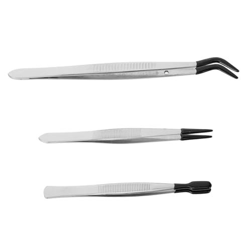 HEATSHAKING 3 Stück Teiliges Pinzetten aus Edelstahl Vielseitige Wimpern und Augenbrauenpinzette Praktische Präzisionswerkzeuge für Bastelarbeiten Falsche Wimpern und Briefmarkensammlung HEATSHAKING 3 Stück Teiliges Pinzetten aus Edelstahl Vielseitige Wimpern und Augenbrauenpinzette Praktische Präzisionswerkzeuge für Bastelarbeiten Falsche Wimpern und Briefmarkensammlung von HEATSHAKING