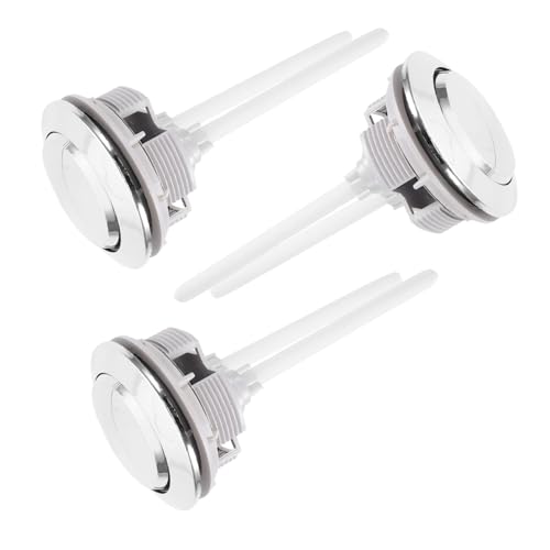 HEATSHAKING 3 Stück Teiliges Toilettenspülknopf aus Ersatz Doppelspülung Drucktaste für Wassertank Einfache Installation Langlebig und Stabil Passend für Wc Spülkasten HEATSHAKING 3 Stück Teiliges Toilettenspülknopf aus Ersatz Doppelspülung Drucktaste für Wassertank Einfache Installation Langlebig und Stabil Passend für Wc Spülkasten von HEATSHAKING