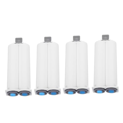 HEATSHAKING 4Stücke Nachfüllbare Epoxid Röhren Ab Kleber Mischrohre Leere Epoxy Rohre Vielseitige Ab Kleber für Reparatur und Organisation Reusable und Tragbar von HEATSHAKING