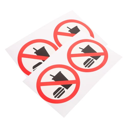 HEATSHAKING 4 Stück Teiliges No Food Drink Warnaufkleber Selbstklebend Wetterfest Vielseitig für Wände Türen Fenster im Gewerbe Lagerbereich Einfache Anbringung Rückstandsfrei Entfernbar HEATSHAKING 4 Stück Teiliges No Food Drink Warnaufkleber Selbstklebend Wetterfest Vielseitig für Wände Türen Fenster im Gewerbe Lagerbereich Einfache Anbringung Rückstandsfrei Entfernbar von HEATSHAKING