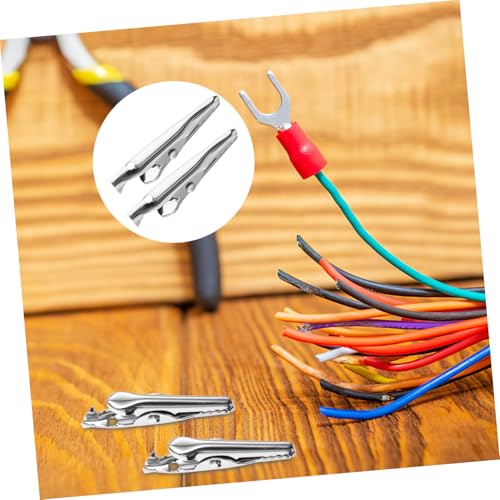 HEATSHAKING 40 Stück Teiliges Metall Krokodilklemmen Robuste Alligator Clips für Batterieprüfung Professionelle Elektrische Testklemmen Leicht Langlebig und Vielseitig Einsetzbar HEATSHAKING 40 Stück Teiliges Metall Krokodilklemmen Robuste Alligator Clips für Batterieprüfung Professionelle Elektrische Testklemmen Leicht Langlebig und Vielseitig Einsetzbar von HEATSHAKING