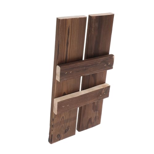 HEATSHAKING 4stücke Aquarium-dekor-Ornamente Holz Für Aquarien Vintage-holzbrett Mit Keramiktöpfen Und Statuen Stabile Wassertank-zubehör Für Goldfisch-Aquarium-Dekoration von HEATSHAKING