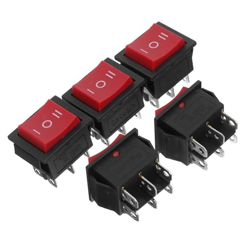 HEATSHAKING 5 Stück Teiliges Poliger Position Kippschalter Wippschalter für Auto mit Zuverlässiger Funktion Langlebig und Installieren Geeignet für Kfz Stromsteuerung HEATSHAKING 5 Stück Teiliges Poliger Position Kippschalter Wippschalter für Auto mit Zuverlässiger Funktion Langlebig und Installieren Geeignet für Kfz Stromsteuerung von HEATSHAKING