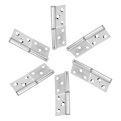 HEATSHAKING 6 Stück Abnehmbare Türscharniere Flag Design für Haustüren Schränke und Fenster Einfache Installation und Hohe Tragfähigkeit HEATSHAKING 6 Stück Abnehmbare Türscharniere Flag Design für Haustüren Schränke und Fenster Einfache Installation und Hohe Tragfähigkeit von HEATSHAKING