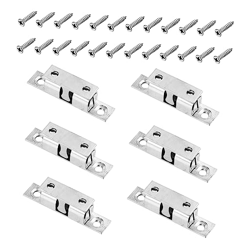 HEATSHAKING 6 Stück Teiliges Verstellbarem Kupfer Türschloss mit Doppelten Kugelrollen für Schrank und Kleiderschranktüren Schrauben für Einfache Montage und Sicheren Halt HEATSHAKING 6 Stück Teiliges Verstellbarem Kupfer Türschloss mit Doppelten Kugelrollen für Schrank und Kleiderschranktüren Schrauben für Einfache Montage und Sicheren Halt von HEATSHAKING