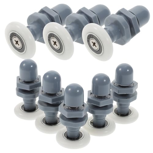 HEATSHAKING 8 Stück Teiliges Duschtür Riemenscheiben aus Robustem Material Verschleißfest Leise Laufrollen für Badezimmer glasschiebetüren Einfache Montage Kompatibel mit Standard HEATSHAKING 8 Stück Teiliges Duschtür Riemenscheiben aus Robustem Material Verschleißfest Leise Laufrollen für Badezimmer glasschiebetüren Einfache Montage Kompatibel mit Standard von HEATSHAKING