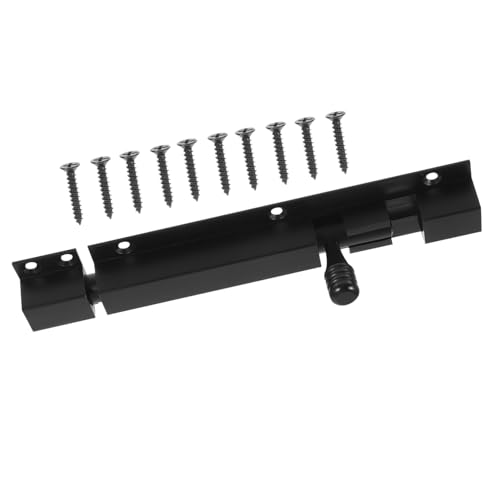 HEATSHAKING Aluminiumlegierung Türverriegelung Riegel mit Diebstahl Funktion Schwarz Langlebig und Rostbeständig für Holz und Schranktüren HEATSHAKING Aluminiumlegierung Türverriegelung Riegel mit Diebstahl Funktion Schwarz Langlebig und Rostbeständig für Holz und Schranktüren von HEATSHAKING