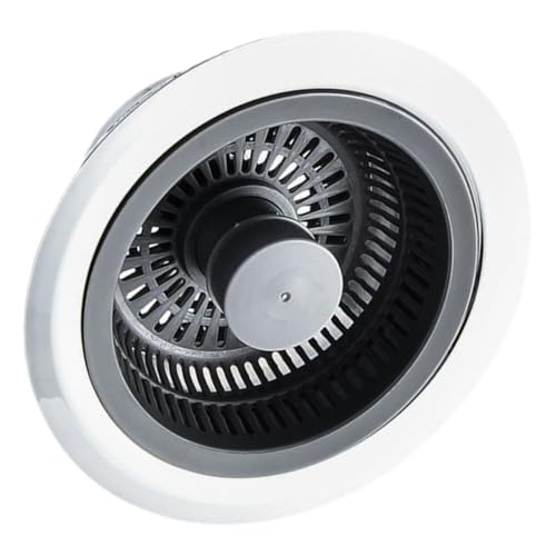 HEATSHAKING Edelstahl Spülbecken Abflusssieb Korb Kleiner Küchen Sink Strainer mit Haarfänger Rostfrei Leicht zu Reinigen Langlebig Passend für Küchenspüle Verhindert von HEATSHAKING