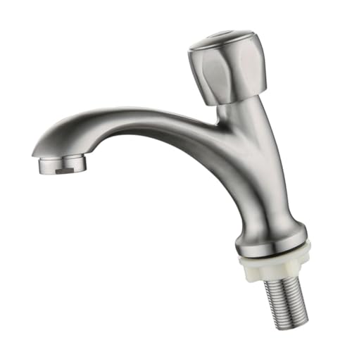 HEATSHAKING Edelstahl Waschbecken Wasserhahn Single Kaltwasserarmatur Modern Langlebig Installieren Für Badezimmer Waschbeckenarmaturen HEATSHAKING Edelstahl Waschbecken Wasserhahn Single Kaltwasserarmatur Modern Langlebig Installieren Für Badezimmer Waschbeckenarmaturen von HEATSHAKING
