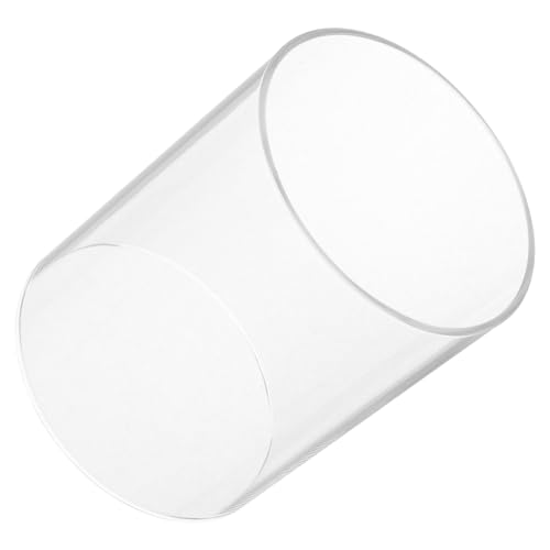 HEATSHAKING Glaskerzenhalter Kerzenschutz Zylindrische Glas Kerzenhalterhülle Transparenter Kerzenhalter Für Heimdekoration Und Feierlichkeiten von HEATSHAKING