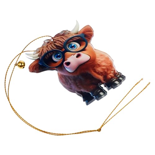 HEATSHAKING Kreatives Kühe Ornament Niedliche Hängende Dekoration für Weihnachtsbaum Schlafzimmer und Auto Perfektes für Weihnachtsdeko Langlebiges Design für Stilvolle Raumgestaltung HEATSHAKING Kreatives Kühe Ornament Niedliche Hängende Dekoration für Weihnachtsbaum Schlafzimmer und Auto Perfektes für Weihnachtsdeko Langlebiges Design für Stilvolle Raumgestaltung von HEATSHAKING