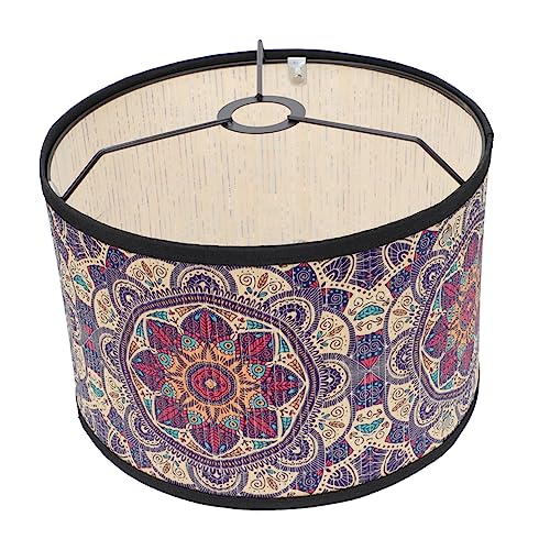 HEATSHAKING Lampenschirm Ethno Stil mit Mandala Muster Moderner Lampenabdeckung für Wand und Deckenlampen Kreative Leuchtenhülle für Wohn und Schlafzimmerdekoration von HEATSHAKING