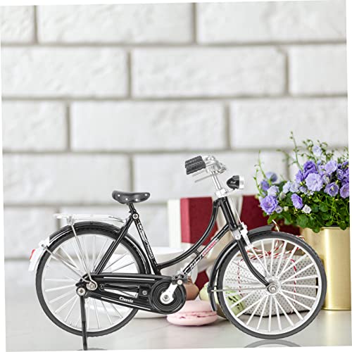 HEATSHAKING Maßstabsgetreues Vintage Fahrrad Modell Inflator Detailreiche Retro Deko für Wohnzimmer und Büro Kunstvolles Sammlerstück für Fahrradliebhaber von HEATSHAKING