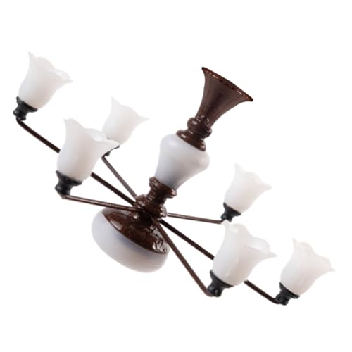 HEATSHAKING Miniatur Deckenlampe Mini Kronleuchter Modell Leuchtend Miniatur Lampe für Puppenhaus Sandtisch Dekoration Wohnzimmer Micro Landschaft HEATSHAKING Miniatur Deckenlampe Mini Kronleuchter Modell Leuchtend Miniatur Lampe für Puppenhaus Sandtisch Dekoration Wohnzimmer Micro Landschaft von HEATSHAKING
