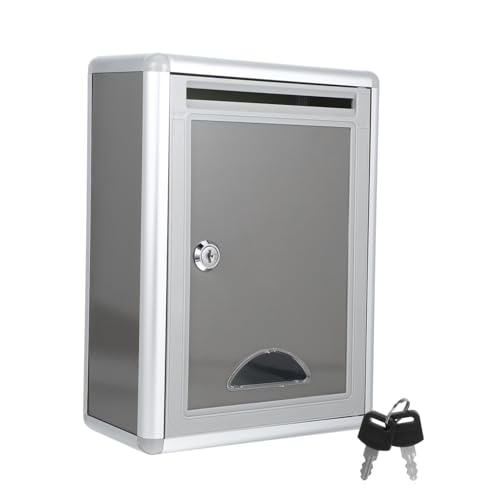 HEATSHAKING Vorschlagskasten mit Schloss Aluminiumlegierung Wandmontage für Beschwerden und Anregungen Leicht für Unternehmen Vielseitig Einsetzbar für Briefwahl und Post HEATSHAKING Vorschlagskasten mit Schloss Aluminiumlegierung Wandmontage für Beschwerden und Anregungen Leicht für Unternehmen Vielseitig Einsetzbar für Briefwahl und Post von HEATSHAKING
