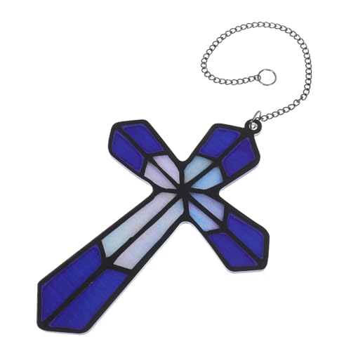 HEATSHAKING Wandkreuz aus Hängende Dekoration für Weihnachten Vielseitig Einsetzbar Wand oder Türschmuck Stabile und Pflegeleichte Wanddekoration für Zuhause Wohnzimmer und Kinderzimmer von HEATSHAKING