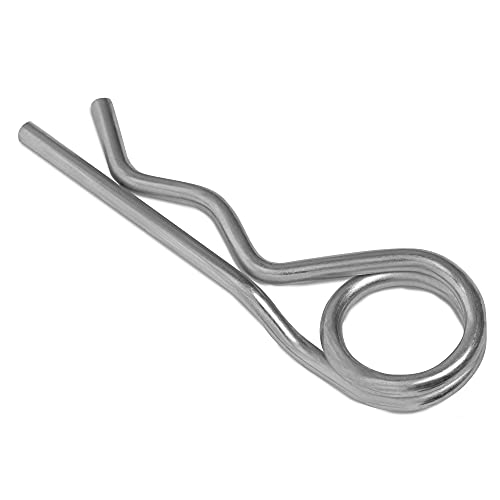 HEAVYTOOL Federstecker 5mm x 116mm doppelt (10 Stück) Federvorstecker Federsplinte Federsplint Federstift von HEAVYTOOL