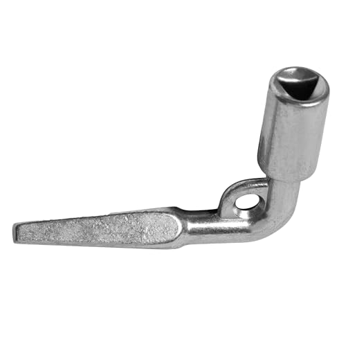 HEAVYTOOL Dreikantschlüssel 8mm (Winkeldorn) (1 Stück) Dornschlüssel Neubautenschlüssel Architektenschlüssel (5-10mm konisch) Dreikantloch von HEAVYTOOL