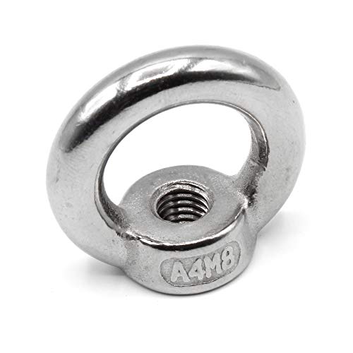 HEAVYTOOL Ringmutter M10 ähnlich DIN 582 Edelstahl V4A AISI 316 Inox (10 Stück) Augenmutter Lastauge Lastmutter Ösenmutter Ringösenmutter von HEAVYTOOL