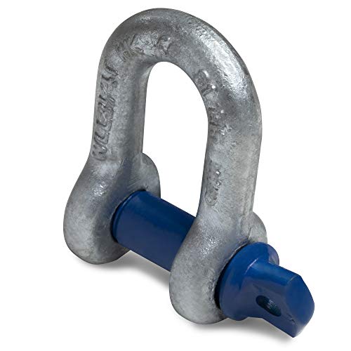 HEAVYTOOL Schäkel gerade Stahl hochfest 1,5t mit Augbolzen (2 Stück) Hochfester Geradschäkel Bügelschäkel Lastschäkel Hebeschäkel Schwerlastschäkel von HEAVYTOOL