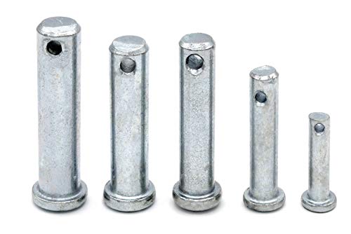 HEAVYTOOL Sicherungsbolzen verzinkt 10mm x 32mm (10 Stück) Bolzen Splintbolzen Stecksplint Sicherungsstift Steckbolzen von HEAVYTOOL