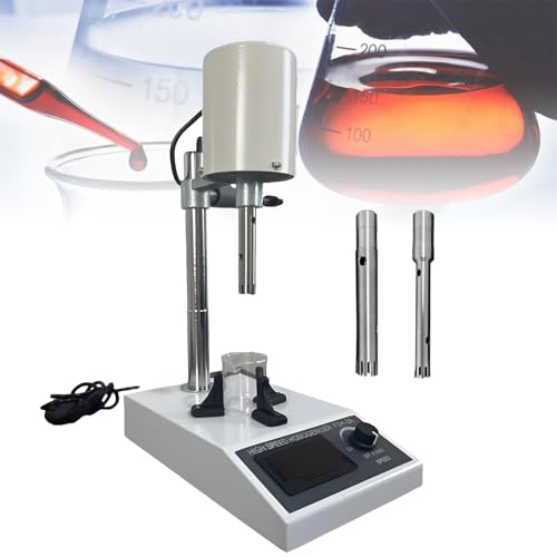 Hochgeschwindigkeits -Homogenisator, einstellbarer Labor -Dispergeremulgator, Geschwindigkeit 8000~22000 U/min und 2 Homogenisator -Köpfe für Pulvermischung und Homogenisierung von HEAXIY