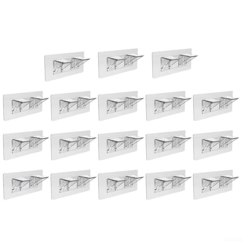 18 Stück Schrankregalhalterungen, schnelle Installation, kein Bohren, Design für reibungslose Anwendungen 18 Stück Schrankregalhalterungen, schnelle Installation, kein Bohren, Design für reibungslose Anwendungen von HEBEOT