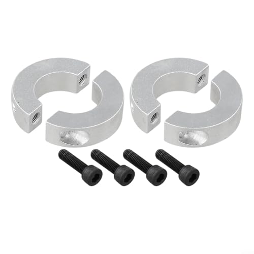 2 x doppelt geteilte Klemmmanschette für 25-mm-Schäfte aus Aluminiumlegierung von HEBEOT