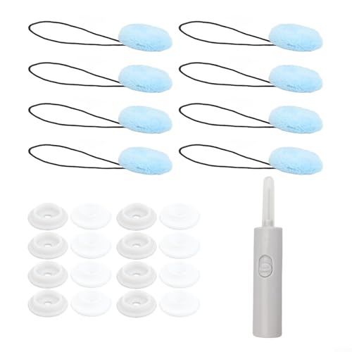 8 Stück rutschfeste Bettlaken-Clips mit Häkelnadel für einfache Verwendung und sichere Bettwäsche (blau) von HEBEOT