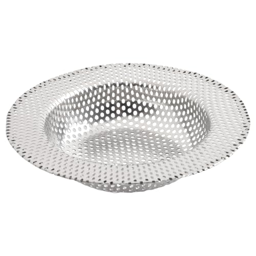 Abflusssieb aus Edelstahl, perfekt für Küchenspülen und Badewannen, um Verstopfungsprobleme zu verhindern (11,3 cm) von HEBEOT
