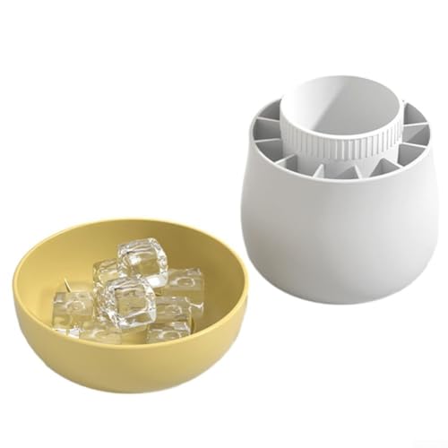 Benutzerfreundliche Silikon-Eiswürfelform mit Zylinder-Design, ideal für jeden Anlass (gelb) von HEBEOT