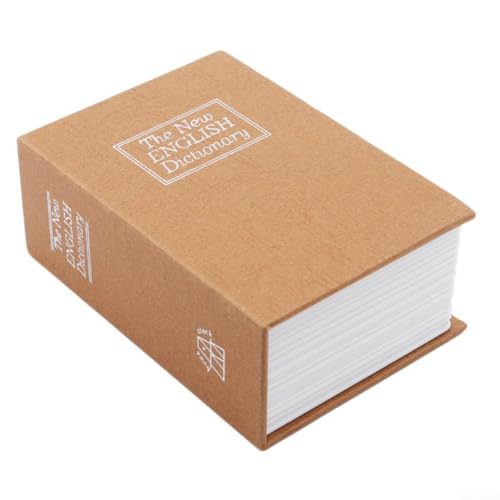 Buchdesign Safe Box mit sicherem Zahlenschloss zur wertvollen Aufbewahrung (gelb) von HEBEOT
