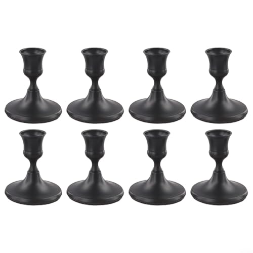 Charmante konische Kerzenhalter im Vintage-Design für Zuhause und Veranstaltungen, wählen Sie aus Sets von 4, 8 oder 12 Stück (8 Stück) von HEBEOT