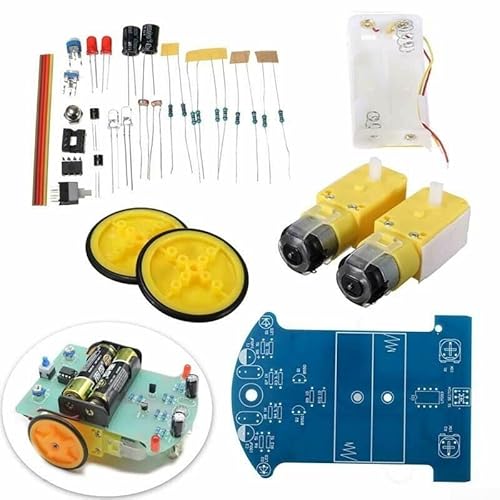 DIY Kit für Arduino 2WD Smart Car Chassis, Reduktionsmotor, Tracking Roboter Auto von HEBEOT