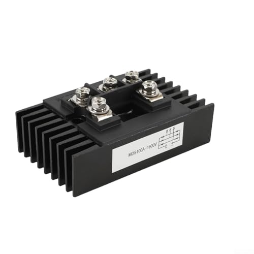 Effizientes MDS100A150A Diodenbrückengleichrichtermodul mit Kühlkörper für dauerhafte Stromzyklenleistung, 1600 V (MDS100A) von HEBEOT