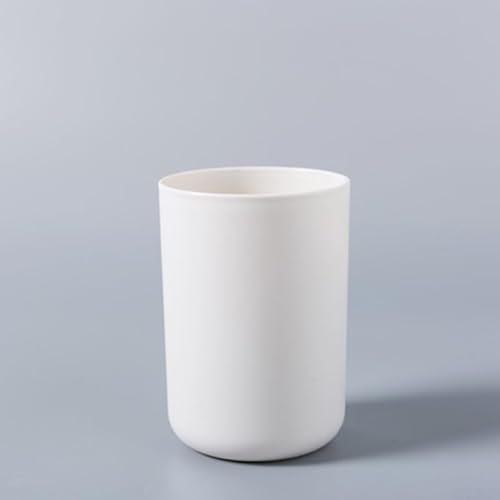 Essentieller tragbarer Wasserbecher, praktischer Badezimmer-Mundspülbecher für Reisen (weiß) von HEBEOT